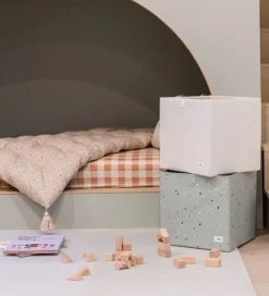 3 Sprouts Opbevaringskasse - 33x33x33 cm - Terrazzo/Grøn