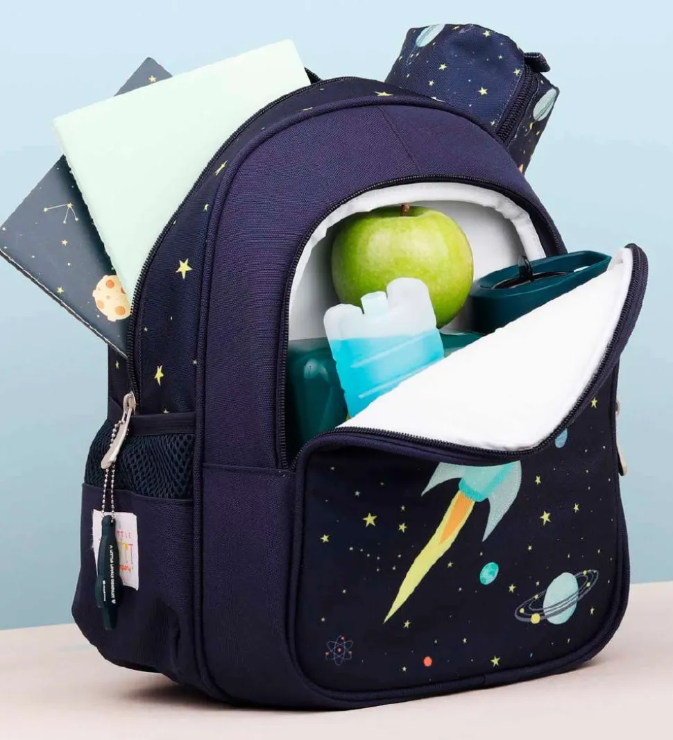 A Little Lovely Company Børnehavetaske - 27x32x19 cm - Space - N