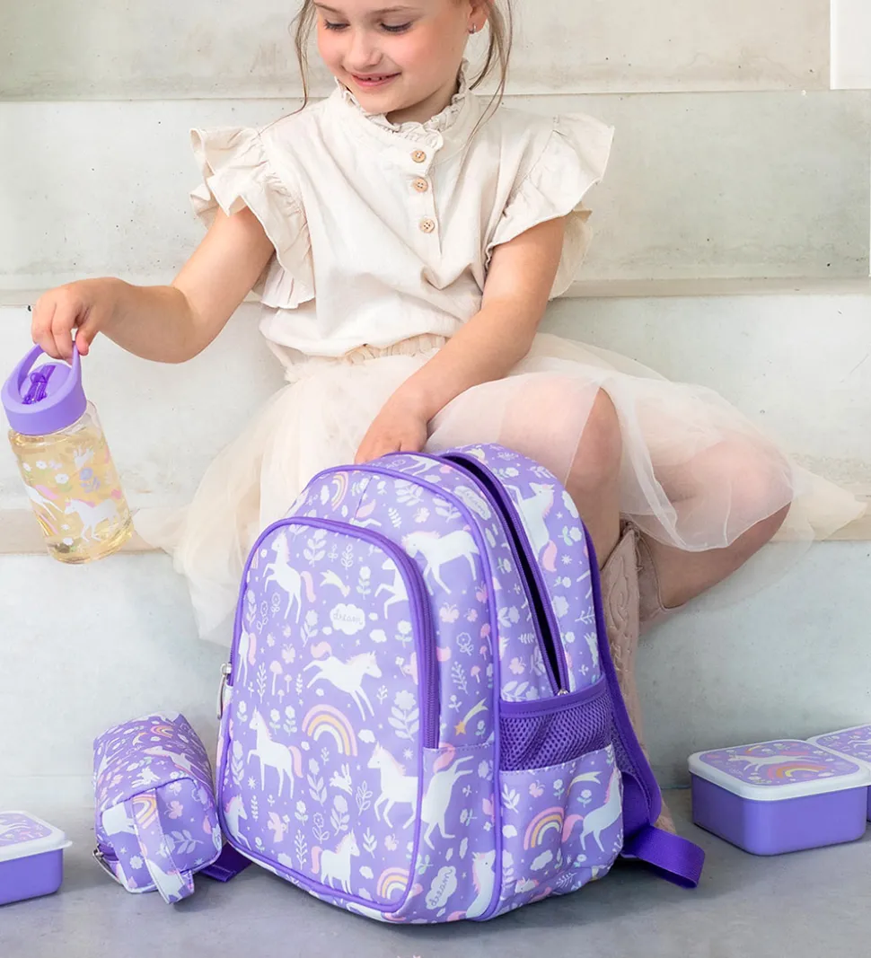 A Little Lovely Company Børnehavetaske m. Termolomme - Unicorn D