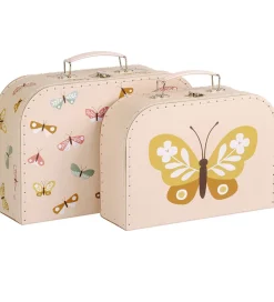 A Little Lovely Company Kuffertsæt - 2 stk. - 29x20/25,5x18 cm -