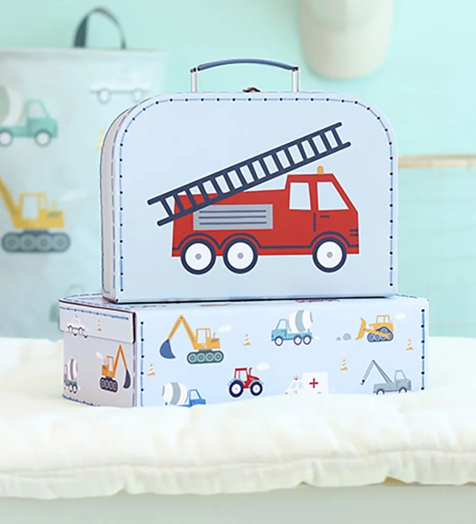 A Little Lovely Company Kuffertsæt - 2 stk. - 29x20/25,5x18 cm -