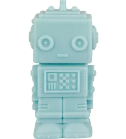 A Little Lovely Company Lampe - 14 cm - Robot - Smoky Blue