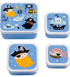 A Little Lovely Company Madkassesæt - 4 stk - Pirates