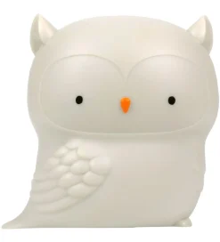 A Little Lovely Company Natlampe - 11,8x11,5 cm - Owl - Grå