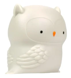 A Little Lovely Company Natlampe - 11,8x11,5 cm - Owl - Grå