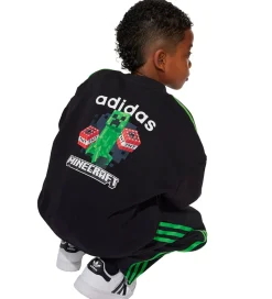 adidas Originals Sweatsæt - Crew - Minecraft - Sort m. Logo