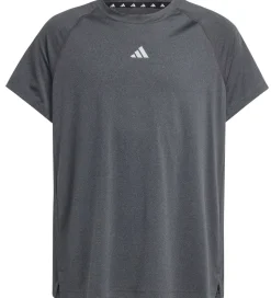 adidas Performance T- shirt - JG Tee Lux - Grå Meleret