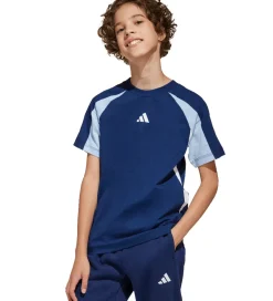 adidas Performance T-shirt - J CB T - Blå m. Logo