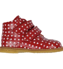 Angulus Begyndersko - Rød/Hvid m. Hjerter