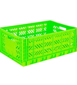 Aykasa Foldekasse - 60x40x22 cm - Maxi - Neon Green