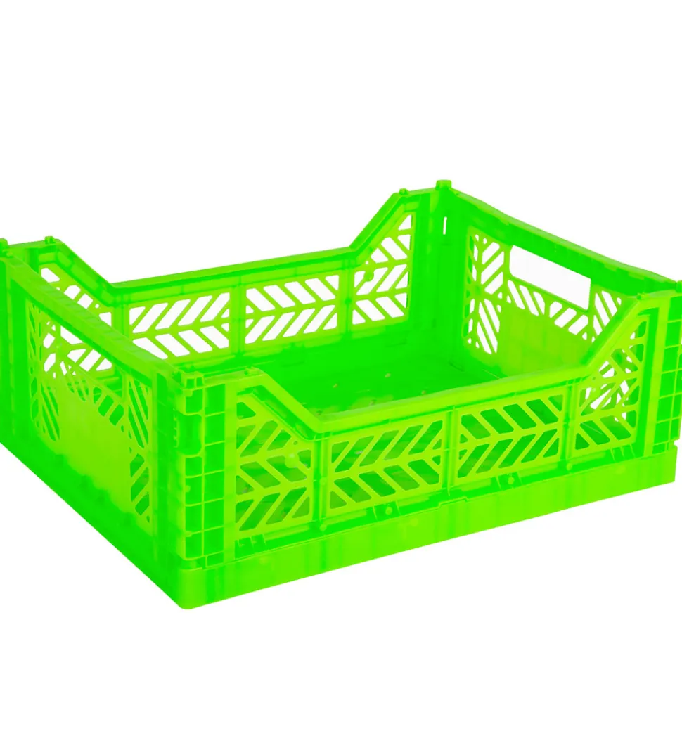 Aykasa Foldekasse - 40x30x15 cm - Midi - Neon Green