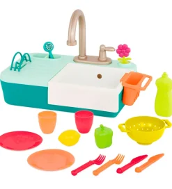 B. Toys Legekøkken - Køkkenvask m. Vand - 18 Dele