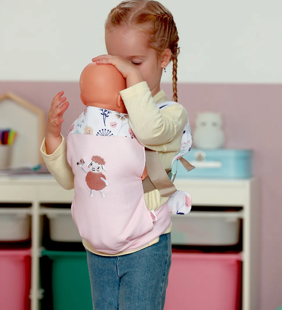 BABY Born Dukketilbehør - Dukkebæresele m. Blomster