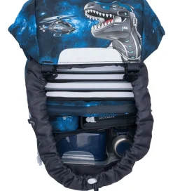 Beckmann Skoletaske - Classic - Tech Rex - Sort