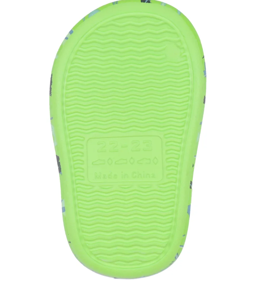 BECO Badesandaler - Ocean Dinos - Grøn