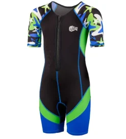 BECO Våddragt - UV50+ - Sort/Blå/Grøn