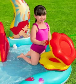 Bestway Legebassin - 221x193x117 cm - Disney - Den Lille Havfrue