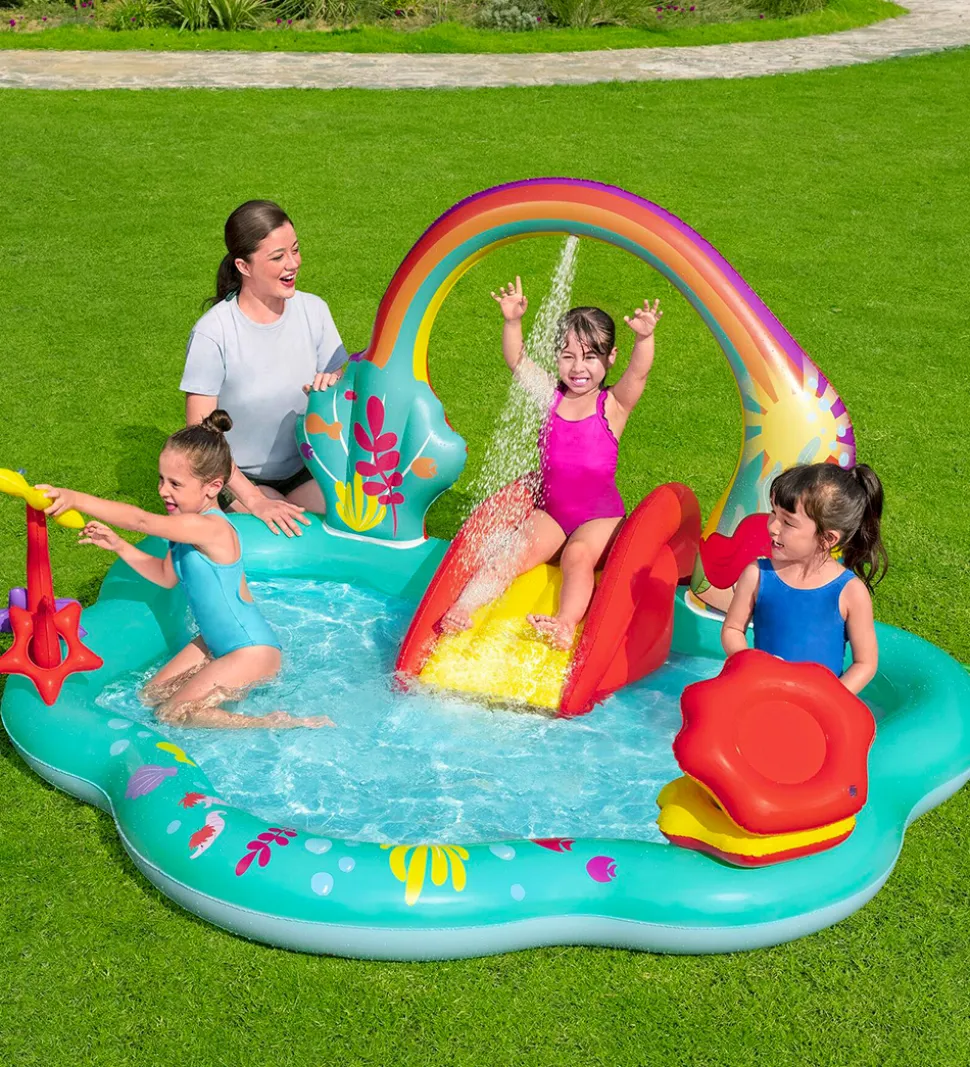 Bestway Legebassin - 221x193x117 cm - Disney - Den Lille Havfrue