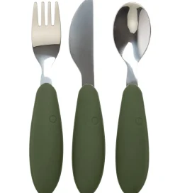 BIBS Børnebestik - 3-Pak - Hunter Green