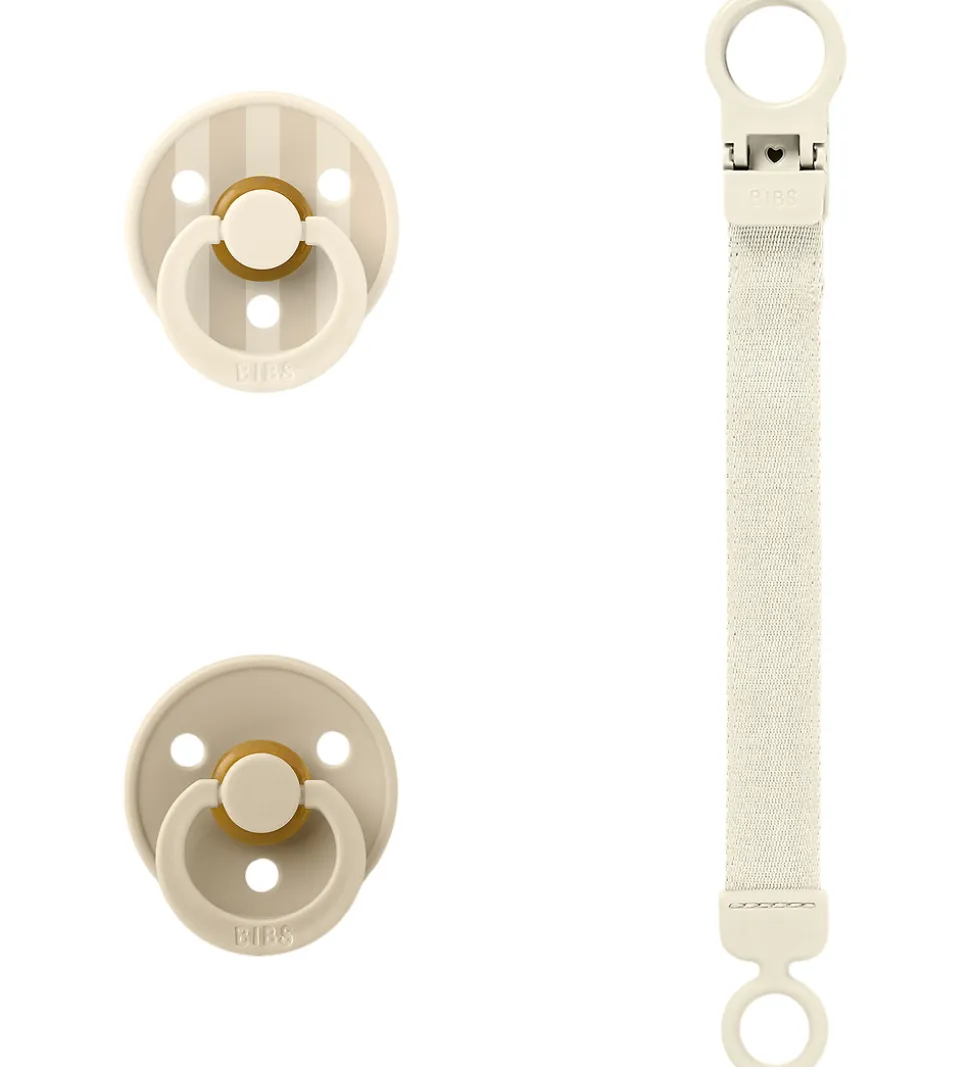 BIBS Colour Gavesæt - Sutter/Suttesnor - Str. 1 - Ivory