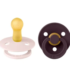 BIBS Colour Sutter - Str. 2 - 2-pak - Rund - Petal/Plum