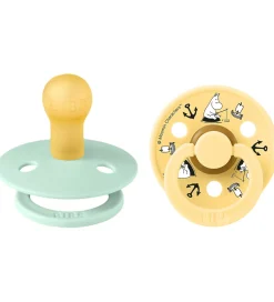 BIBS x Moomin Colour Sutter - Str. 1 - 2-pak - Nordic Mint Mix