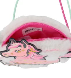 Billieblush Skuldertaske - Imiteret Pels - Ivory m. Hest