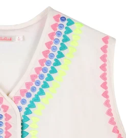 Billieblush Vest - Ivory m. Neon