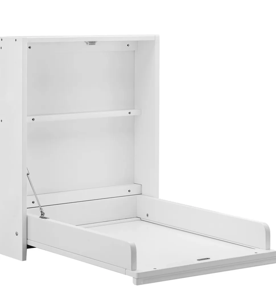 Bino Puslebord - Væghængt - Træ - 76x58 cm - Hvid