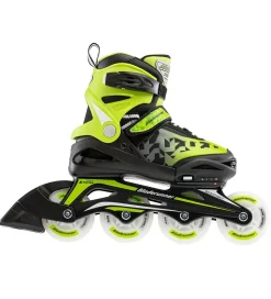 Bladerunner Rulleskøjter m. Lys - Phoenix Flash - Sort/Grøn