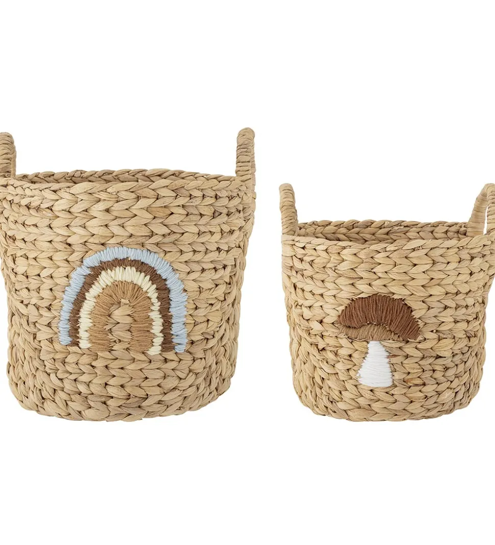 Bloomingville Mini Kurve - 2 stk. - Agnes - 32x32/26x26 cm - Nat