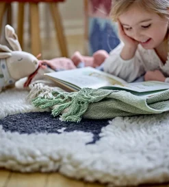 Bloomingville Tæppe - Dolly - Uld - Hvid