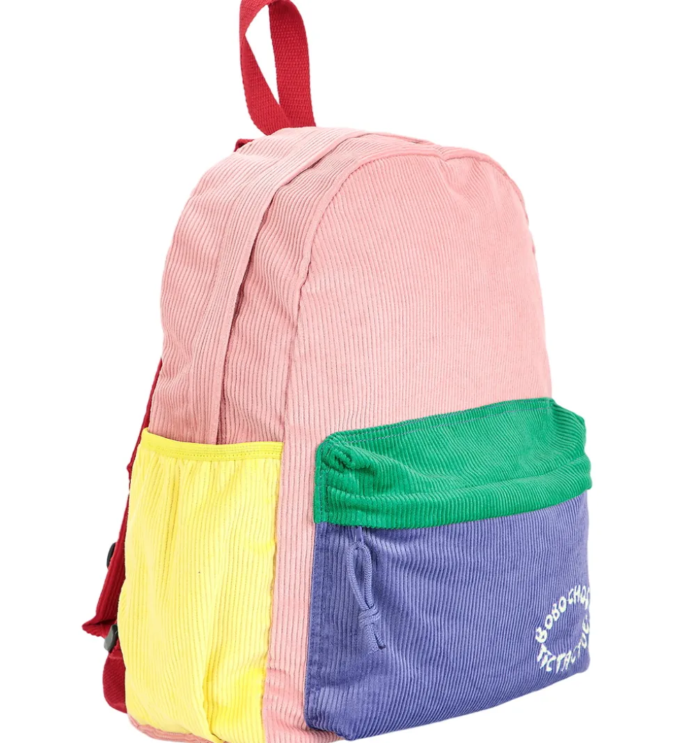Bobo Choses Skoletaske - Fløjl - Color Block