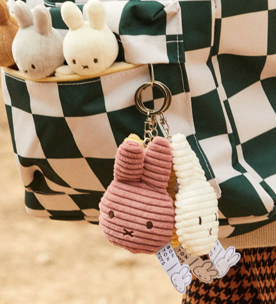 Bon Ton Toys Nøglering - 10 cm - Miffy Flat ECO Corduroy - Dusty
