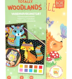 BOX CANDIY Kreasæt - Vandfarvekunstsæt - Totally Woodlands