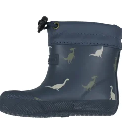 Bundgaard Gummistøvler m. For - Malik Navy Dino - Multi Colored