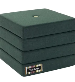 by KlipKlap Foldemadras - 4 Fold - 100x100 cm - Deep Green/Light