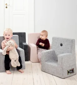 by KlipKlap Lænestol - Kids Chair - 43x43x50 cm - Multi Grey/Gre