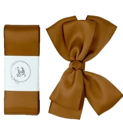 By Stær Dåbsbånd m. Sløjfe - Satin - Double Bow - Golden Br