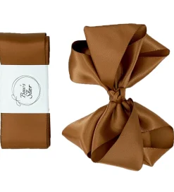By Stær Dåbsbånd m. Sløjfe - Satin - Golden Brown