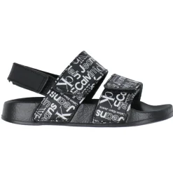 Calvin Klein Badesandaler - Velcro - Sort m. Hvid