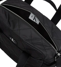 Calvin Klein Pusletaske - Quiltet - Ck Black