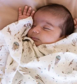 Cam Cam Babysvøb - 120x120 cm - Sea Garden