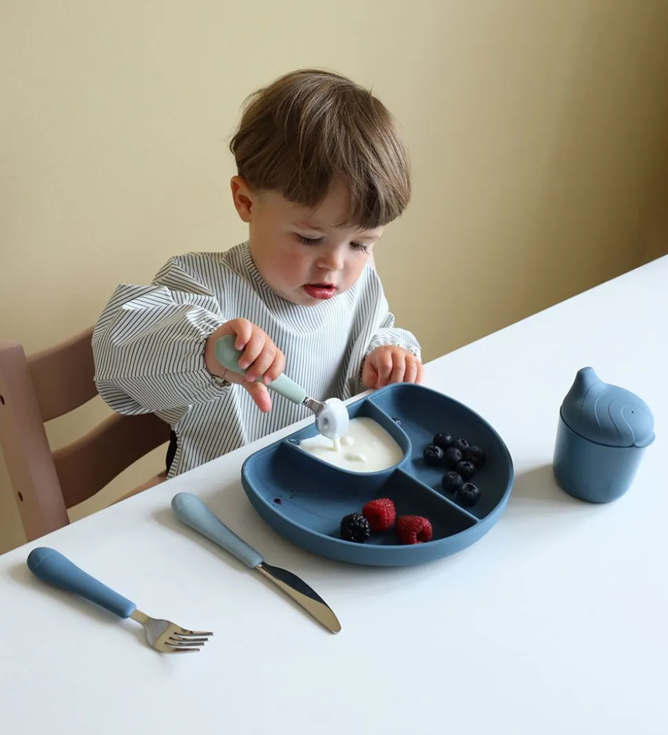 Cam Cam Forklæde - PU - Classic Stripes Blue