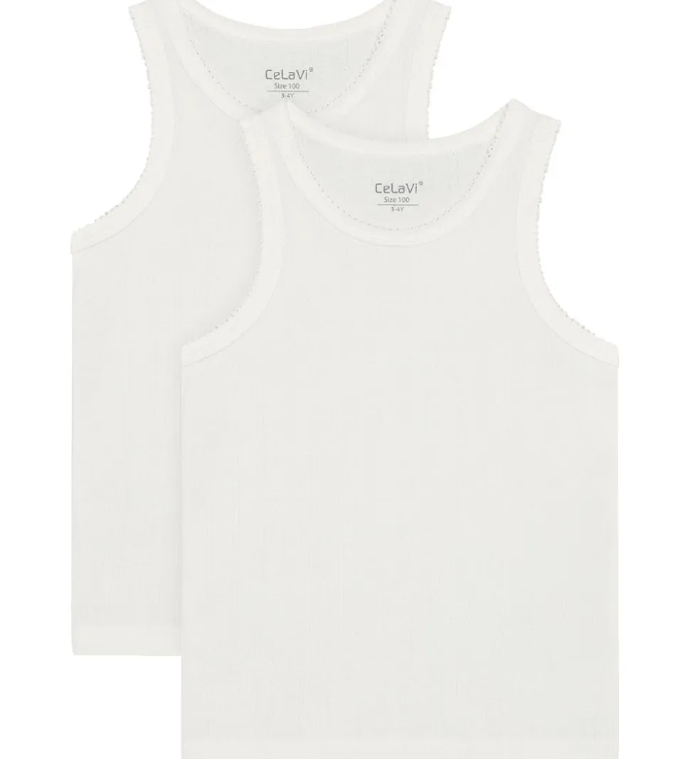 CeLaVi Undertrøjer - 2-pak - Marshmallow White