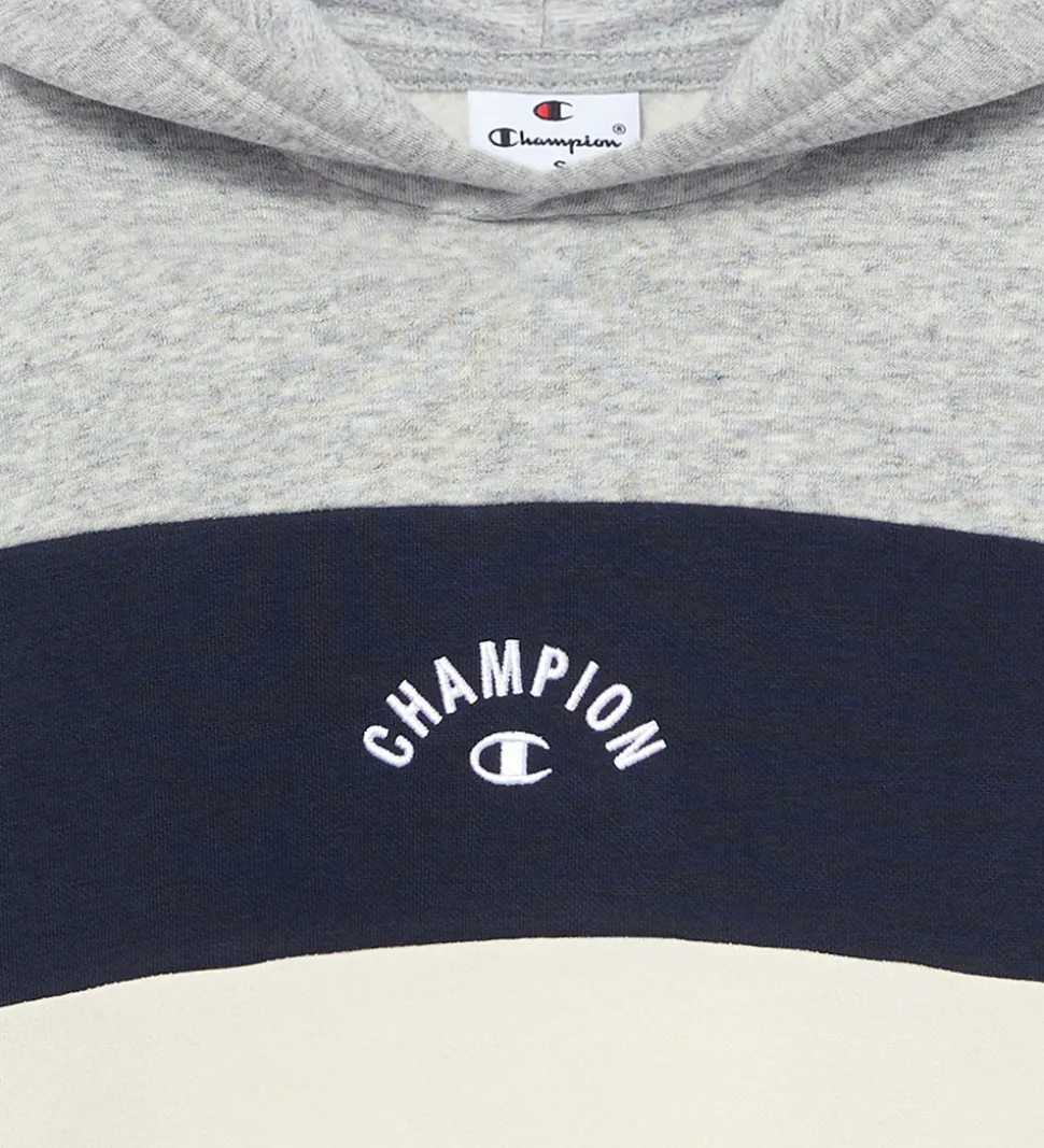 Champion Hættetrøje - New Oxford Grey Melange