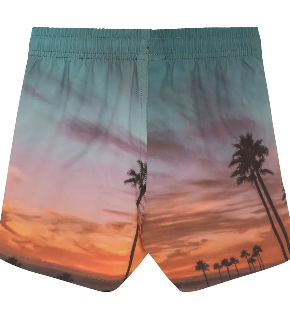 Color Kids Badeshorts - AOP - Orange Pop