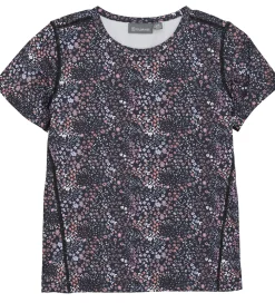 Color Kids T-shirt - Phantom m. Blomster