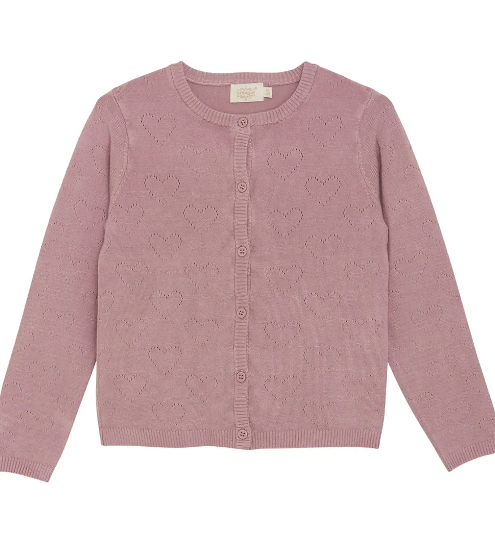 Creamie Cardigan - Viskose/Nylon - Pointelle - Woodrose