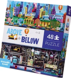 Crocodile Creek Puslespil - 48 Brikker - Above & Below - Big Cit